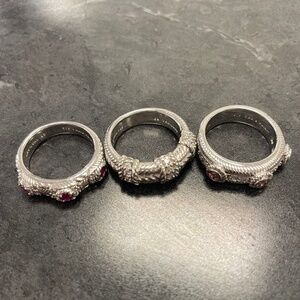 Judith Ripka Sterling Silver Ring Bundle